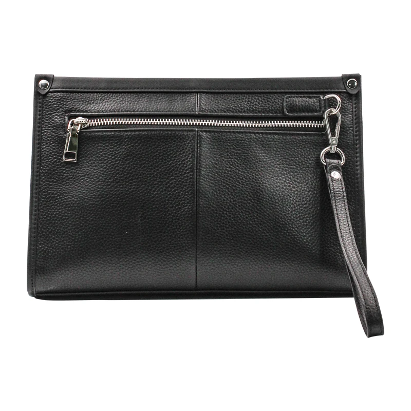 Męskie nowe modne skórzane torby odcisków palców dla mężczyzn torebka męska długie portfele etui na telefon komórkowy męskie torebki antykradzieżowe