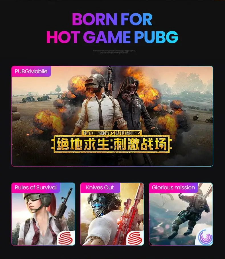 BEESCLOVER игровая ручка L1RL кнопка запуска огонь для FPS Pubg мобильного телефона iPhone Android IOS