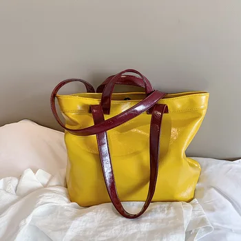 

New Handbags Women Shoulder bags 2020 Fashion Soft Oil Wax Leather Casual Tote Ladies Messenger Crossbody Bag Female Purse