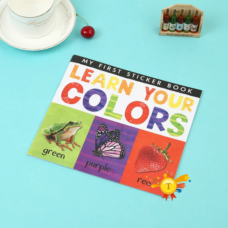 Understanding Shape Alphabet Color Number Self-adhesive Children's Sticker Books