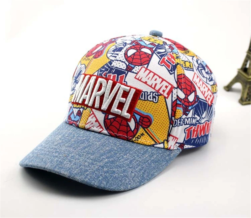 Детская кепка в бейсбольной кепке Marvel шляпа Микки Мауса Snapback шапки бренд хип-хоп кепка высокое качество Bone gorras дети мальчик Casquette