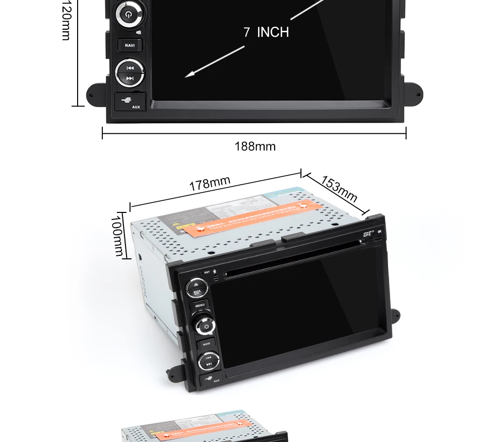 2 din Android 9,0 Автомагнитола для Ford Escape Ford F150 F250 Fusion Mustang Expedition Explorer 2005 2007 2008 DVD gps навигация