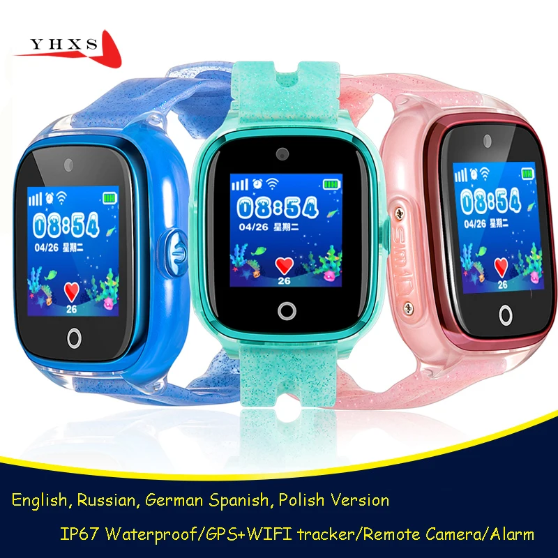 

IP67 Waterproof Smart GPS WiFi Location Remote Camera SOS Call Monitor Wristwatch Finder Tracker Kids Child Student Phone Watch