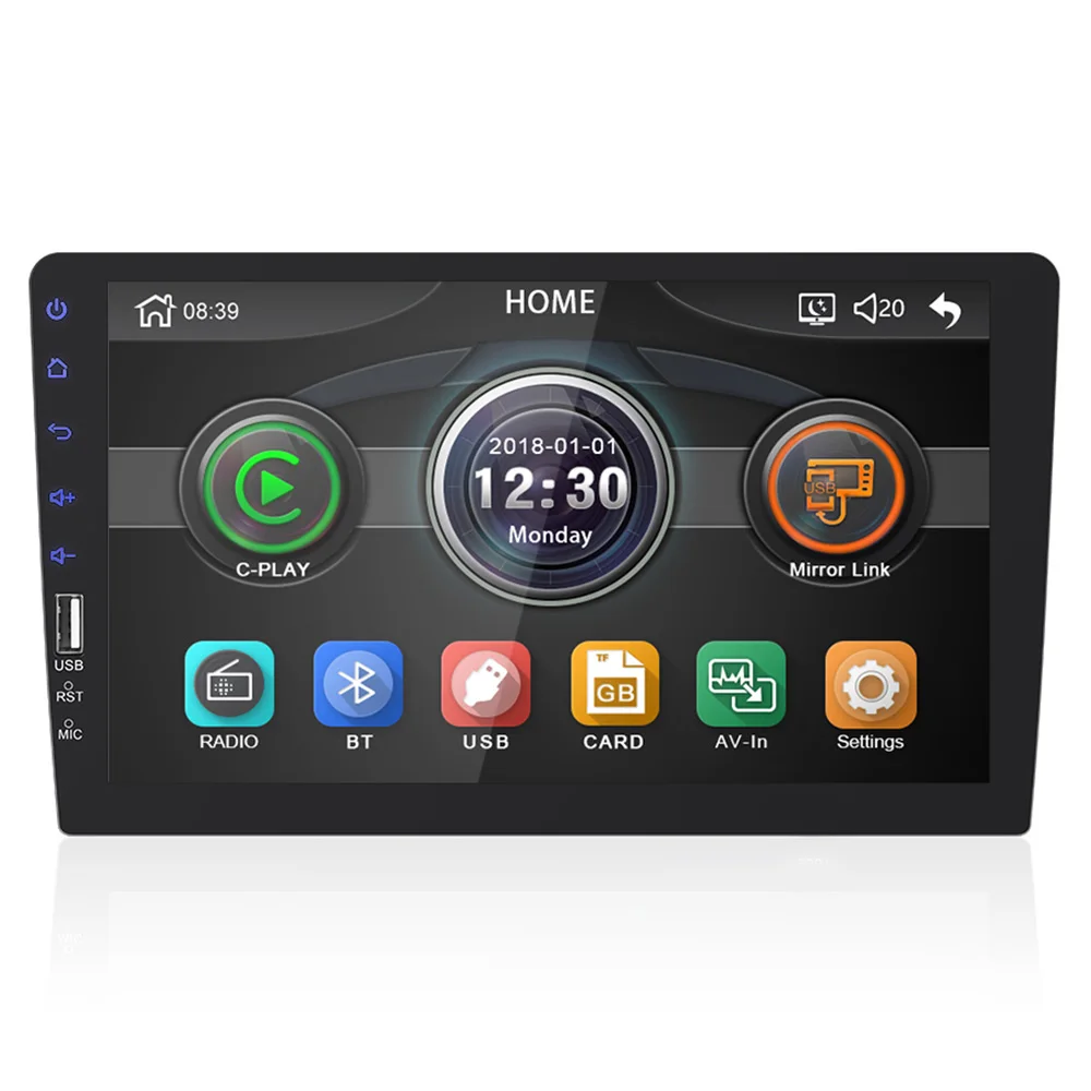 1DIN MP5 плеер Bluetooth/FM/USB/AUX/TF 9 дюймов Автомобильный стерео MP5 плеер Mirrorlink Авто MP5 плеер