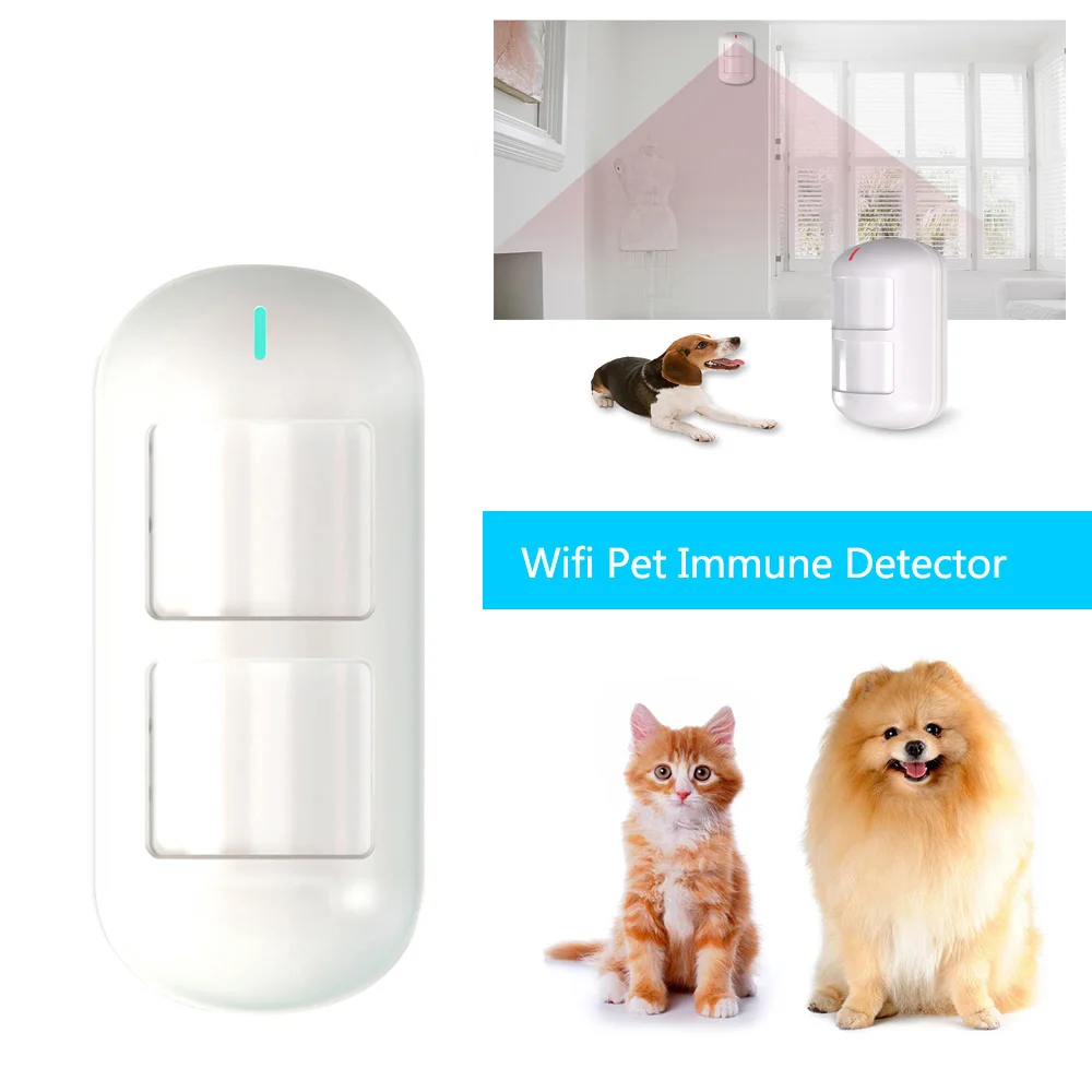 Wolf-Guard, HW-W06, беспроводной, умный, Wifi, двойной, для домашних животных, Immune PIR сенсор, детектор движения, домашняя охранная сигнализация, охранный датчик, приложение, контроль