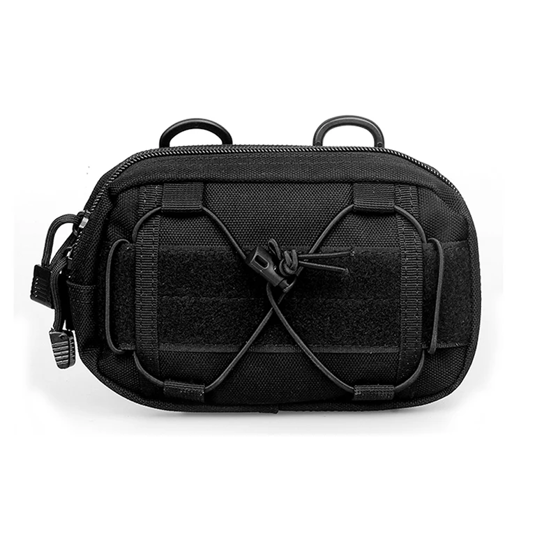 Kosibate Nylon Tactical Bag Black Molle Pouch Military Belt Outdoor