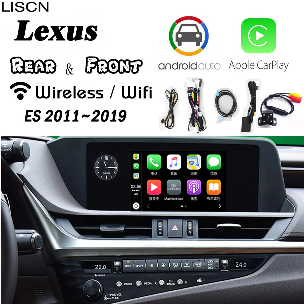 Беспроводной Carplay для Lexus ES 2011~ камера заднего и Переднего Вида Carplay экран адаптер Интерфейс дисплей Улучшенный декодер