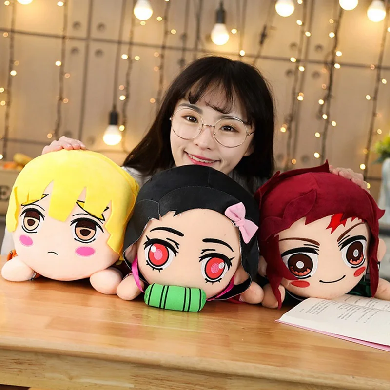 Высокое качество аниме Demon Slayer Kimetsu No Yaiba Kamado Nezuko Косплей Кукла Плюшевая Мягкая Подушка игрушка