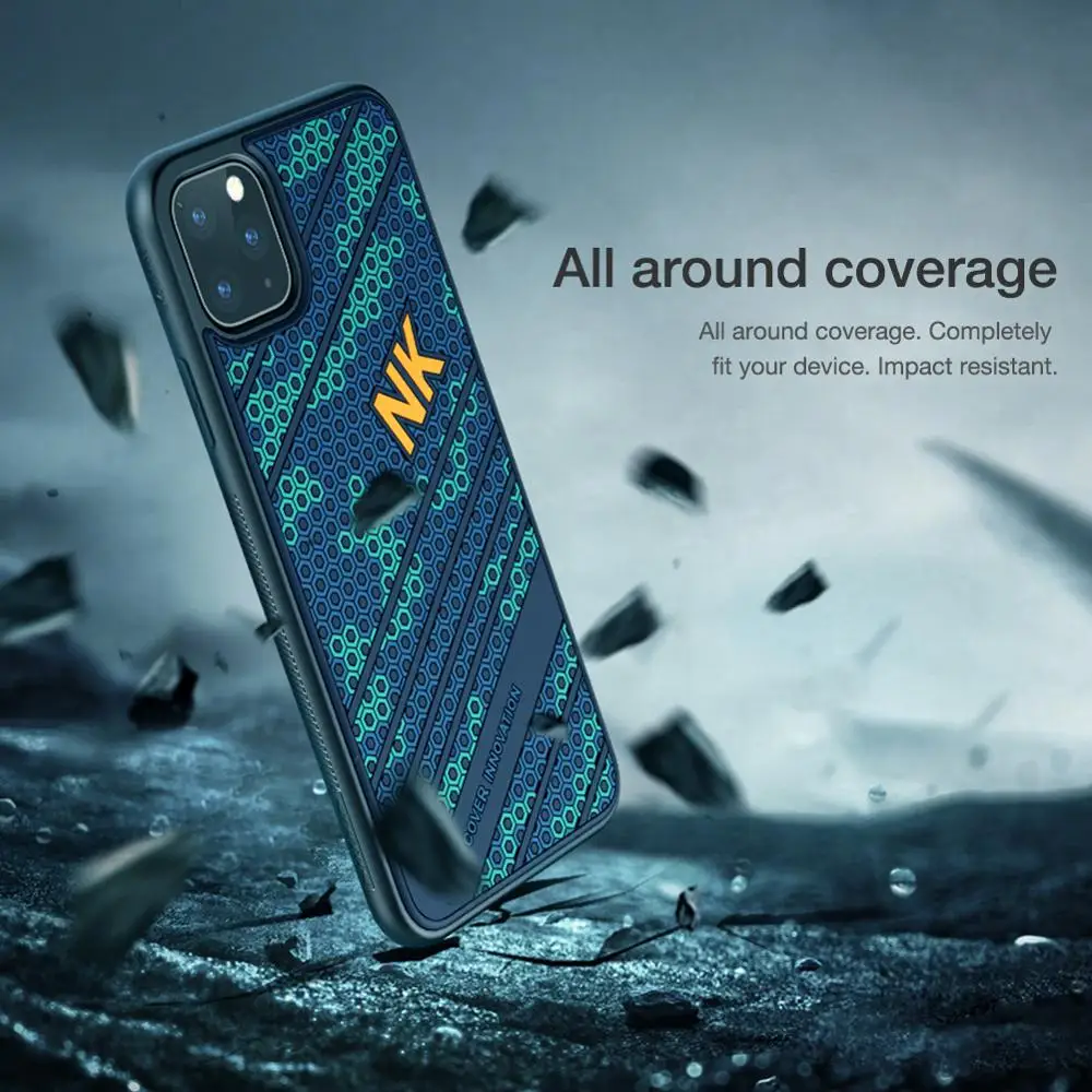 Nillkin для iPhone 11 11 Pro Max чехол 3D Текстурированная нескользящая Мягкая силиконовая оболочка для телефона чехол для задней панели для iPhone11 Pro