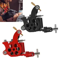 2Color Hollow Revolver Tattoo Machine Powerful Motor Lining Shader Semi-Permanent Makeup Tool Body Art Tattoo Machine Gun Supply
