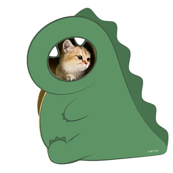 

Little dinosaur cat claw board Corrugated cat toys Cat's nest claw grinder Cat climbing rack Pet Supplies