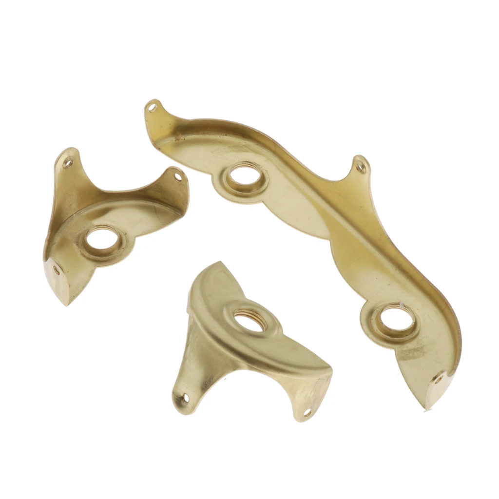 Baritone Sax Key Guard Set w/ Screws Copper Instruments Sax Accs Gold Color