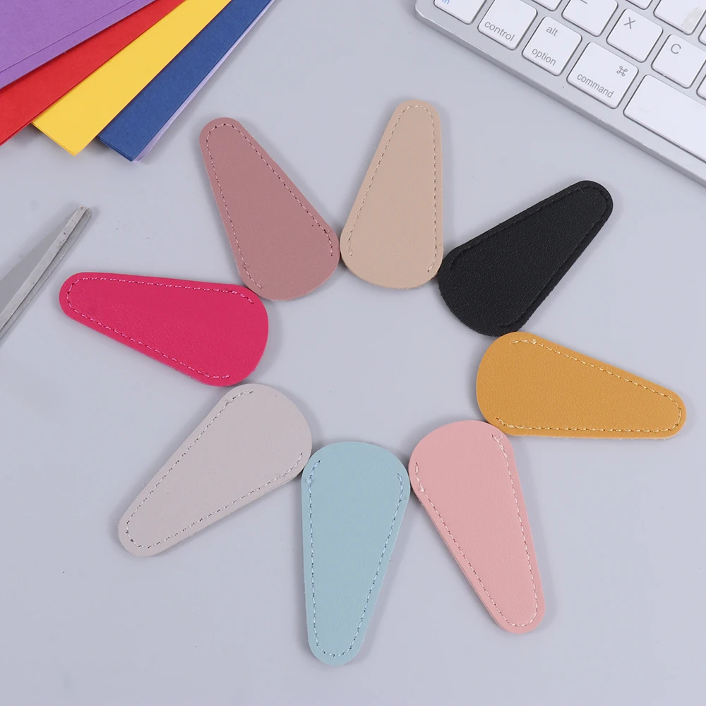 Embroidery Scissors Protective Cases PU Leather Sewing Box Cover DIY Sleeve Dead Skin Tweezers Cap storage bag box container