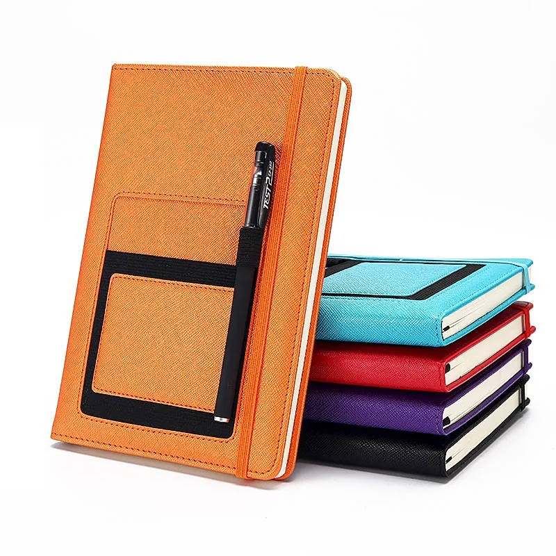 

A5 Business Pocket Notebook Notepad Meeting Diary Journal Planner Office Book Leather Dairy NoteBook Students School Supply