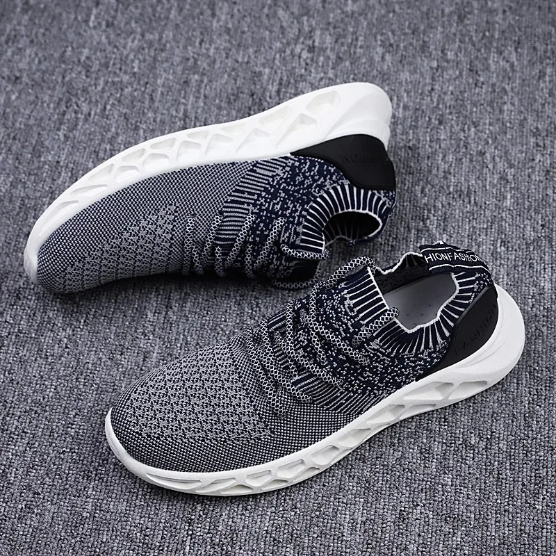 

Spring New Style Sporty Casual Shoes Fly Woven Punched Sheet Surface MEN'S SHOES Street Fashion wa zi xie Hip-hop Shoes Trendy S