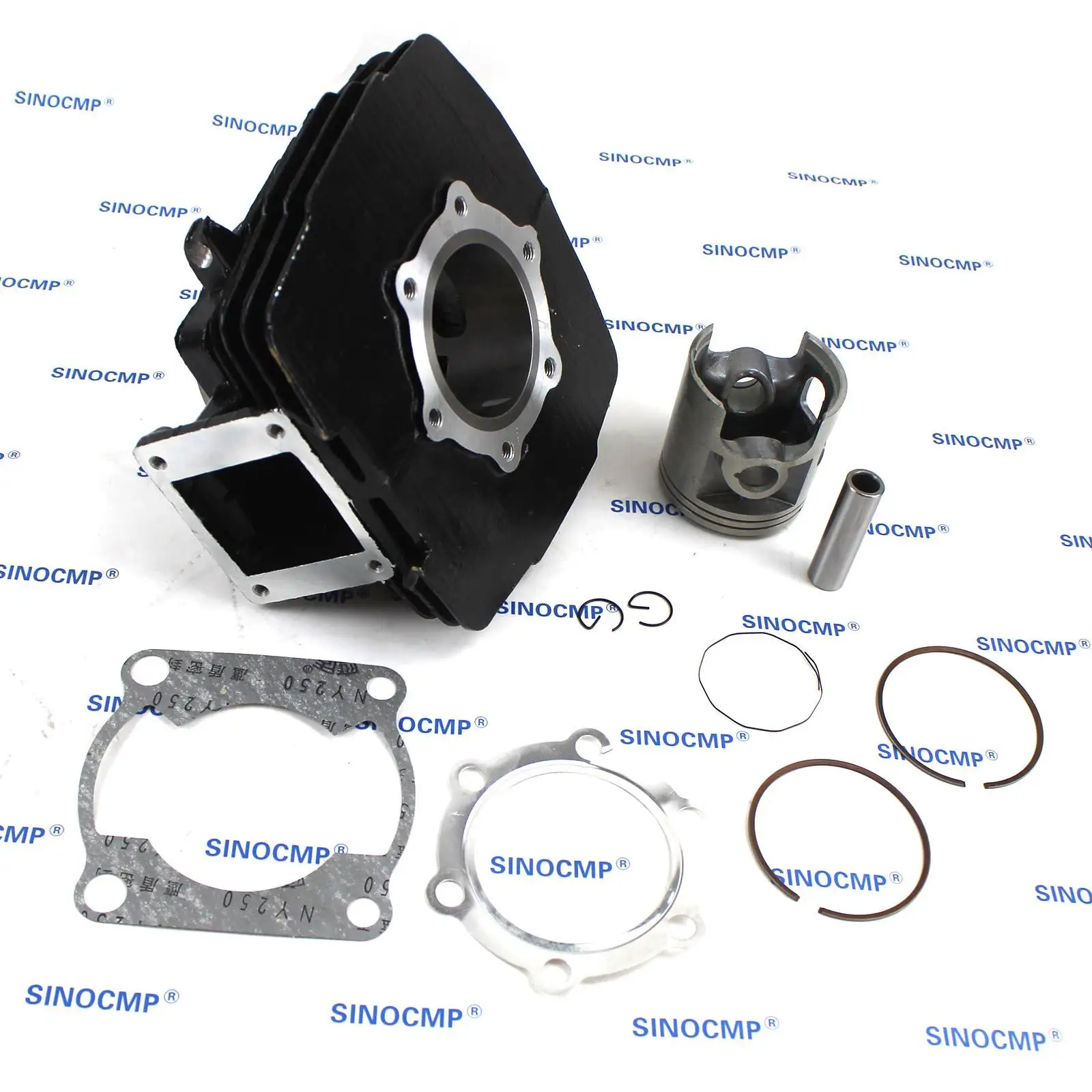 Cylinder 66mm Piston Gasket Top End Rebuild Kit for Yamaha DT175 MX175F/G/H Cylinder 66mm Piston Gasket Top End Rebuild Kit for Yamaha DT175 MX175F/G/H