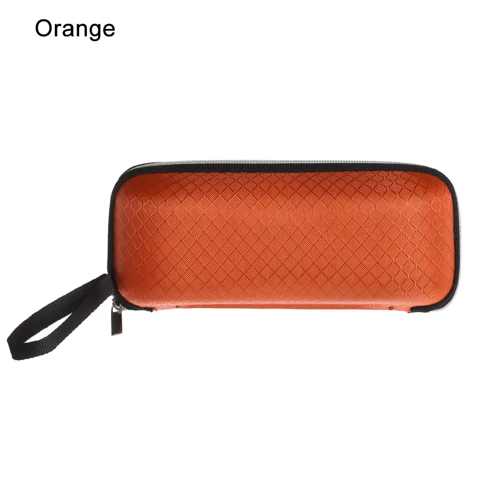 orange 1 очки для работы за компьютером чехол блестящие очки коробка портативный Винтаж унисекс простой Молния Очки Сумки Новая мода путешествия офисные аксессуары - Цвет: orange