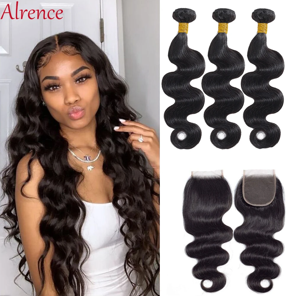 Body-Wave-Bundles-With-Closure-Brazilian-Hair-Weave-Bundles-With-Closure-Remy-Human-Hair-3-Bundles11111