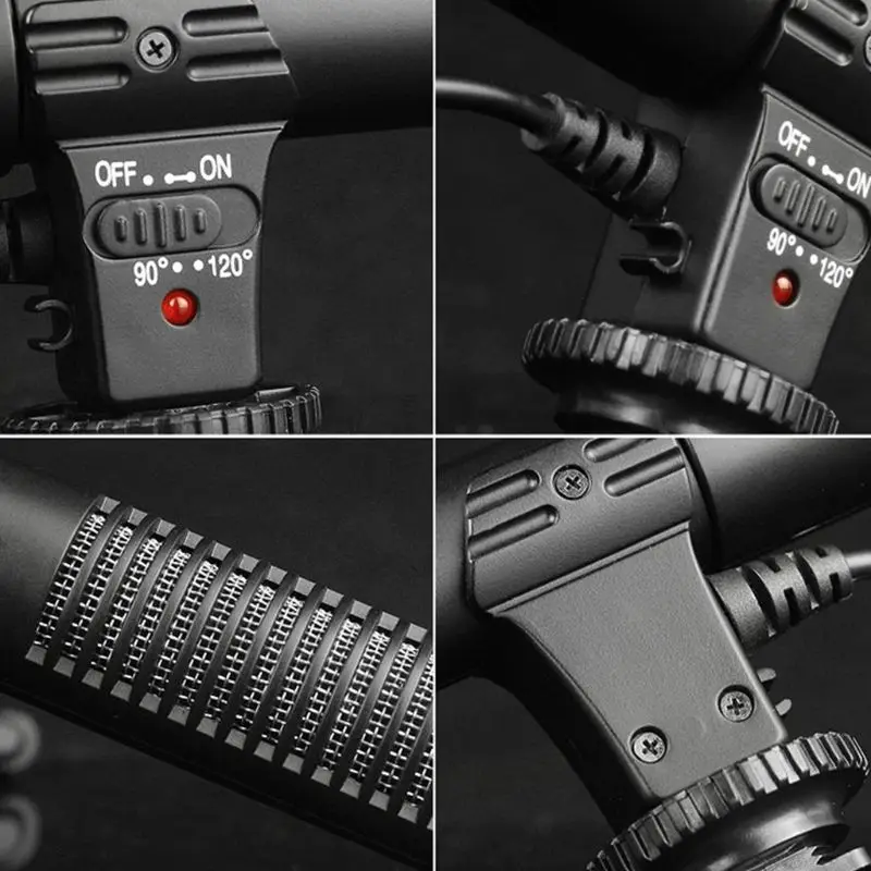 OOTDTY Mic-01 3,5 мм DV стерео микрофон для Canon Nikon DSLR видеокамеры