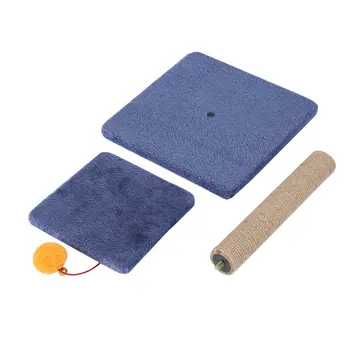 

M30-3 Pet Cat Tree Climbing Frame Toy with Ball Shape Bell Toy Cat Scratching Posts Cat Scratch Board Jumping Training Toy