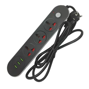 

Power Strip USB Smart Extension Electric Cord Socket Universal Outlet Socket With Eu Plug Surge Protector