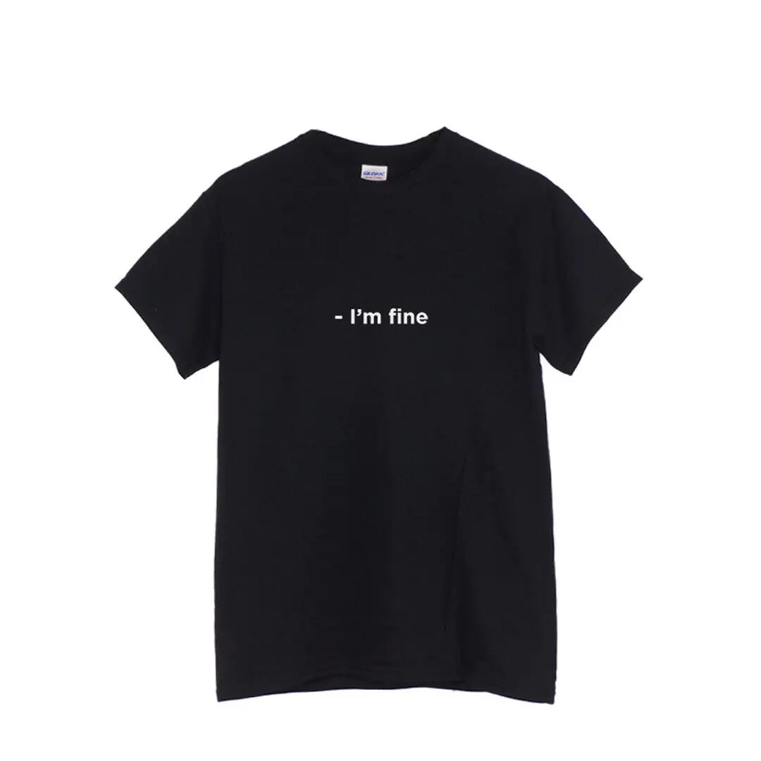 I'm fine | T-shirt Funny Clothing Gift Sister Brother Christmas