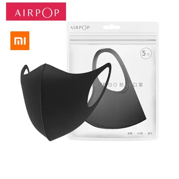 

Original Airpop Go 5pcs Anti-fog Face Mask Black Dustproof, Washable, and UV Protection Mask