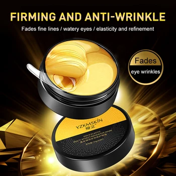 

24K Gold Crystal Collagen Eye Mask Collagen Crystal Eye Mask Gel Eye Patches for Eye Bags Dark Circles Remove TXTB1