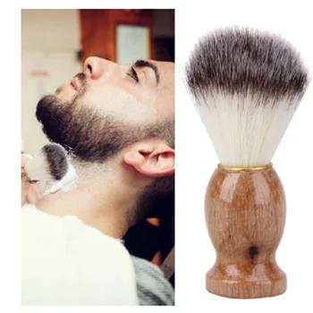 

Badger Hair Men's Shaving Brush Salon Men Facial Beard Cleaning Appliance Shave Tool Razor Brush with Wood Handle for men