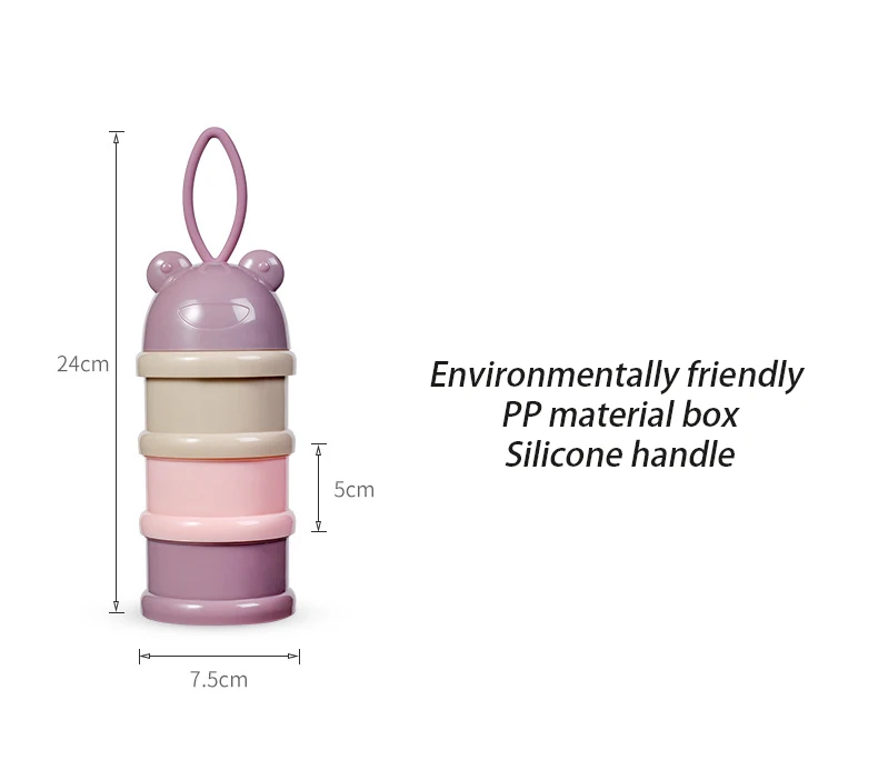 AAG 3 слоя портативный детский молочный порошок коробка для хранения новорожденных формула диспенсер контейнер для еды детская корзина для хранения молока коробки для кормления