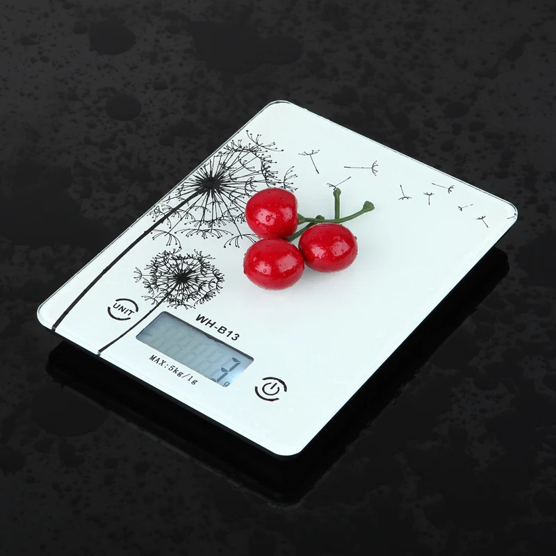 

5Kg/1g Ultra-thin Touch Screen Kitchen Scale with High Quality Tempered Glass High Accuracy Backlight Electric Scale For Jewelry