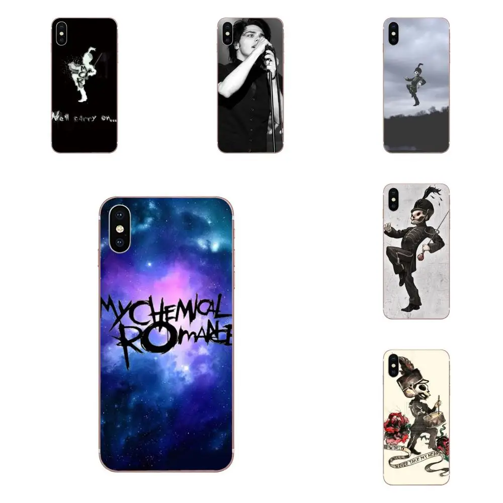 Для Apple iPhone 4 4S 5 5C 5S SE 6 6S 7 8 Plus X XS Max XR мягкий чехол с принтом для телефона My Chemical Romance