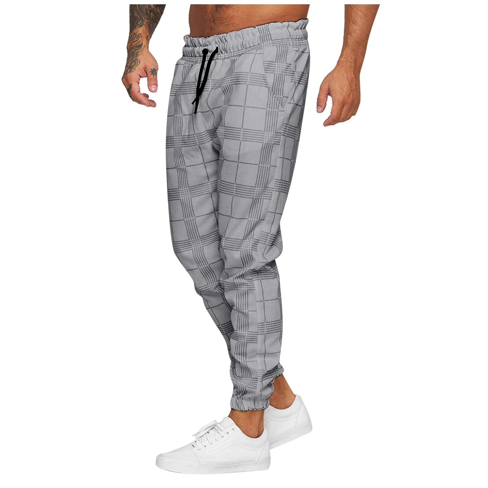 Men's Autumn And Winter Fashion Comfortable Casual Loose Striped Drawstring Sports Jogging Trousers pantalones de hombre 2