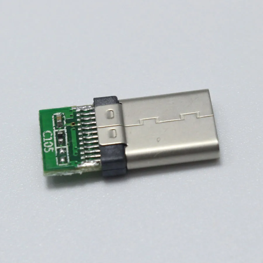 2 шт DIY USB 3,1 type-C разъем с печатной платой штекер 8P сварочный штекер