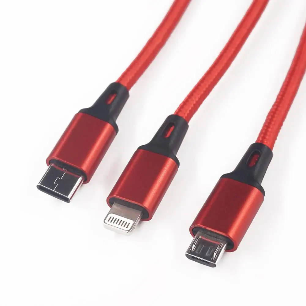 Cioswi подарок USB кабель для i Phone 8 7 6 зарядное устройство 3 в 1 микро USB кабель для Android USB TypeC кабели для мобильных телефонов