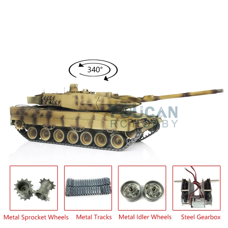 Henglong 1/16 желтый TK 6 0 S поколение инфракрасный боев Модернизированный