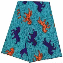 Последние полиэстер африканская ткань Анкара гарантированный настоящий голландский воск 6 ярдов 1001