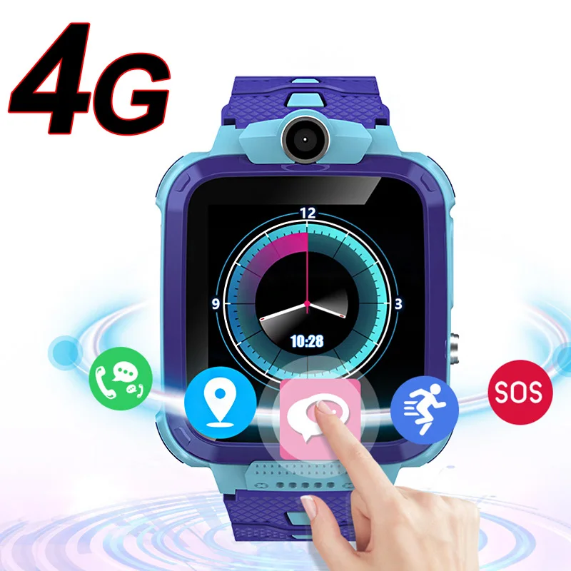 Новые 4G Wifi+ LBS+ gps TrackerAndriod 6,0 ram 2GB rom 4GB детские подарки для студентов умные часы телефон