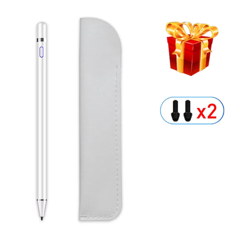 Белый Для Apple Pencil 1 2 стилус для ipad Pro 11 12,9 9,7 Air 3 10,5 Mini 5 ipad 10,2 ручка для рисования без задержки - Цвета: Белый