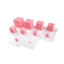 Jeu de cartes de contrôle tour rose Montessori pour bébés, jouets d'apprentissage sensoriel et éducatif pour tout petits, YG1864H