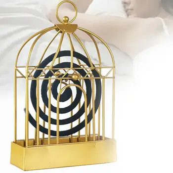 

Nordic Minimalist Style Iron Bird Cage Mosquito Coil Home Mosquito Coil Bedroom Stand Desktop Decoration Creative Decro Sum X8H7