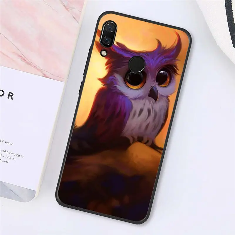 Cartoon cute animal owl