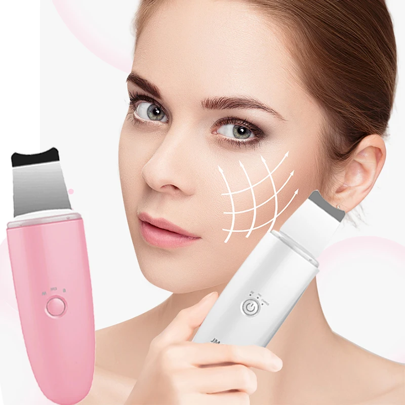 

Professional ultrasonic face peel Skin Scrubber Ion Deep Face Cleaning Peeling Rechargeable Skin Care Device Beauty Instrument 5