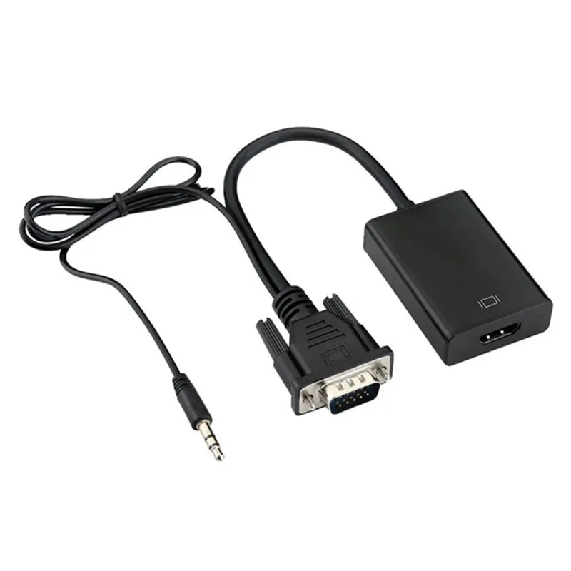 Преобразователь из VGA в HDMI питаемые через USB порт 1080P к Преобразование HDMI|Кабели