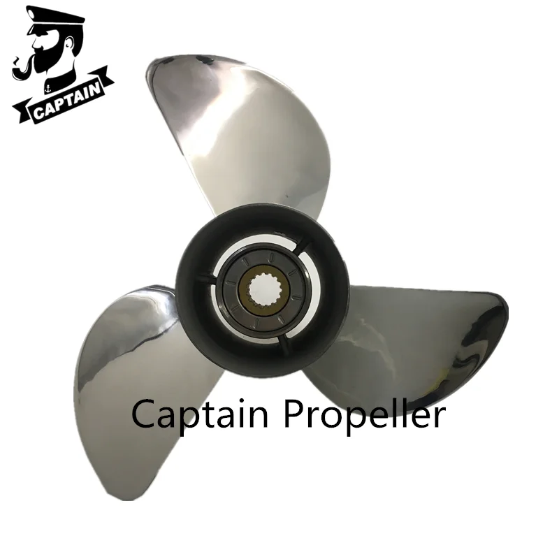 ARKDOZA Propeller 13x17 Fit for Yamaha Outboard 60HP-115HPStainless Steel Prop SS 15 Tooth Propel RH OEM NO 6L6-45930-02-98 13x17
