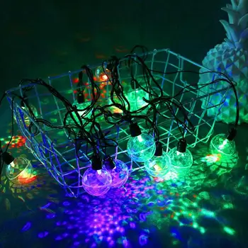 

1.5m 10 LED Globe Lamp String Garland Plug-in Night Light Energy Hook Lamp Globes for Courtyard Outdoor Festival Decoration Use