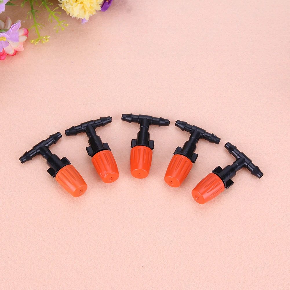 10pcs Nozzle Water Control Sprayer Diy Micro Drip Irrigation Plant Self Watering Garden Mist Sprinkler With Hose Sprinklers garden sprinkler,plants irrigation kits,plant waterer,irrigation sprinklers,garden irrigation nozzle,drip irrigation sprinklers,garden sprayer nozzles