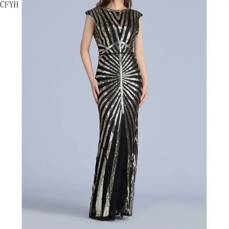 maxi flapper dress