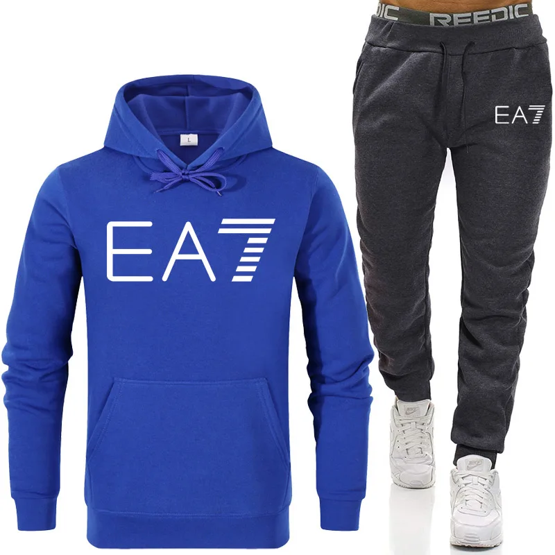 Men's Sets Sportswear Thick Hoodie+Pants Sport Suits Casual Sweatshirts Tracksuit Male Sportswear Gyms Fitness trouser 2020 New Men's Sets Sportswear Thick Hoodie+Pants Sport Suits Casual Sweatshirts Tracksuit Male Sportswear Gyms Fitness trouser 2020 New