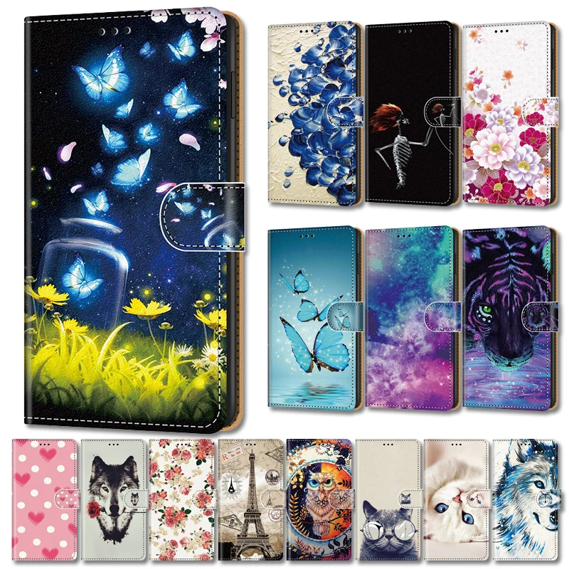 Luxury Leather Case For Moto G Power 2021 G9 Play E7 Plus G30 G10 E4 Cover Protect Flip Phone Case For Motolora G Play 2021 Etui